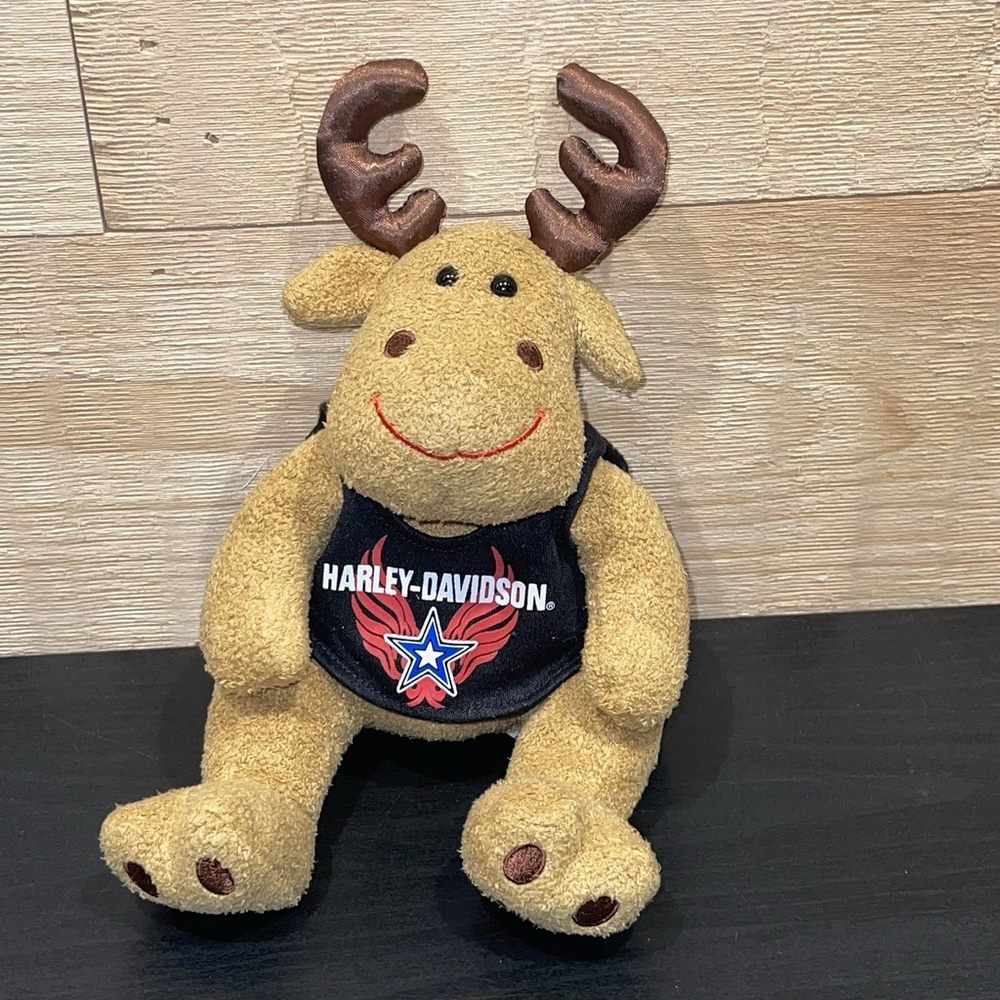 Vintage 2005 Harley Davidson Plush Moose 6.5” VHTF No Tag RARE